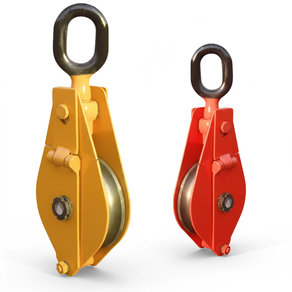 Блок монтажный однорольный с ушком (проушиной) 20 т 1 ролик